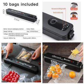 Automatic Vacuum Sealer Food Packing Machine | Electric Vacuum Sealer Machine With 10 Bags