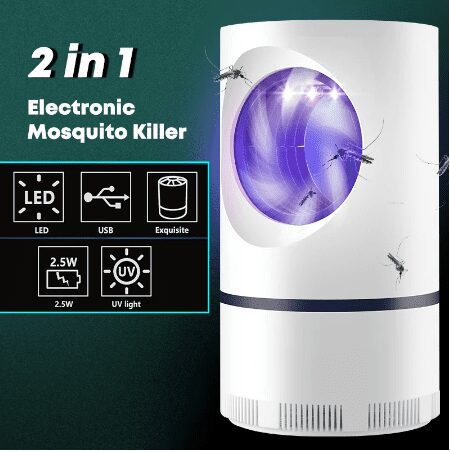 Mosquito Killer Round Lamp USB Mosquito Repellent LED Anti-mosquito UV Electric Mosquito Trap Outdoor Insect Killer